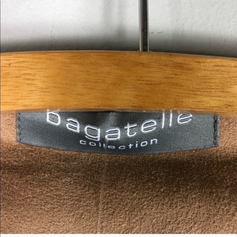 Bagatelle Suede Fringe Crop Jacket Tan Coat L - Picture 5 of 8
